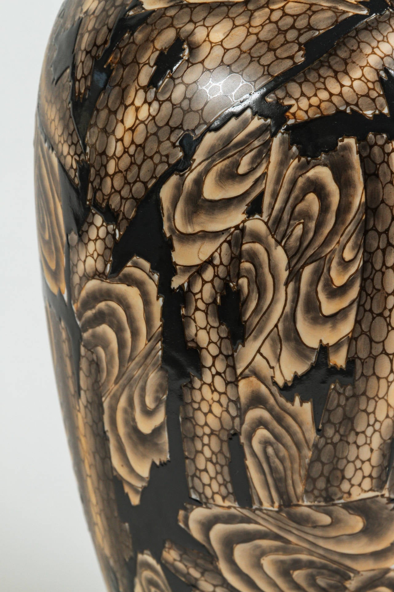 20th Century Japanese Glazed Ceramic Vase For Sale