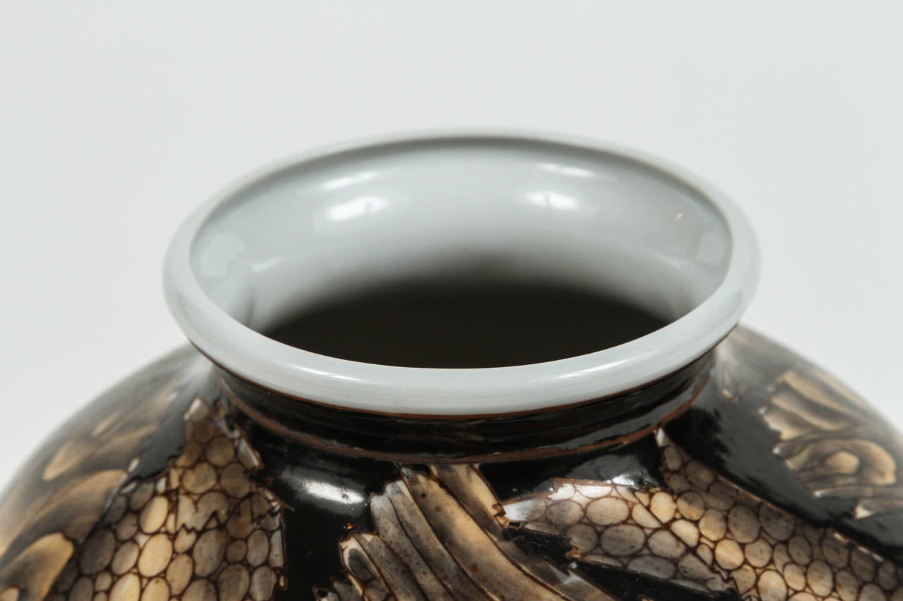 Japanische Keramikvase im Zustand „Gut“ im Angebot in Palm Desert, CA