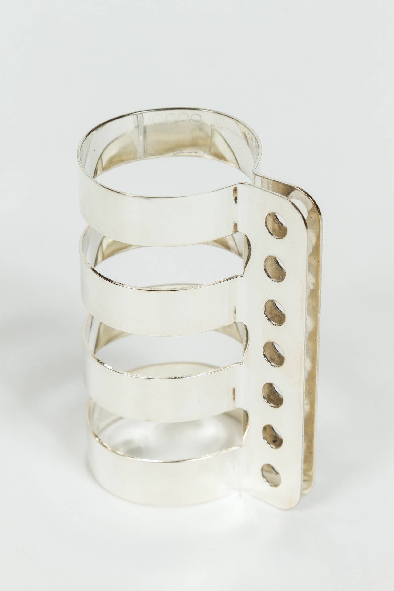 Polished Set of Eight Memphis Group Napkin Rings by Nathalie Du Pasquier and Ajumi Han