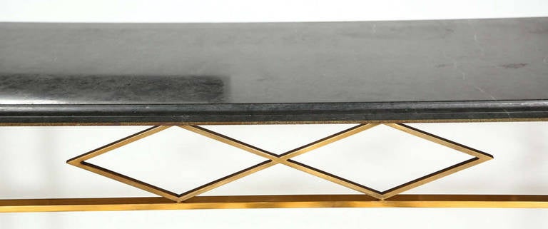 Mid-20th Century Narrow Wall Mounted Console Table by Jules Leleu
