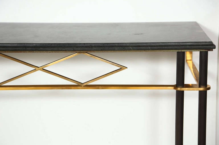 Narrow Wall Mounted Console Table by Jules Leleu 1
