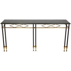 Narrow Wall Mounted Console Table by Jules Leleu