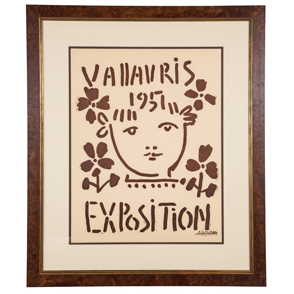 Vallauris 1951 Exposition Linocut by Pablo Picasso