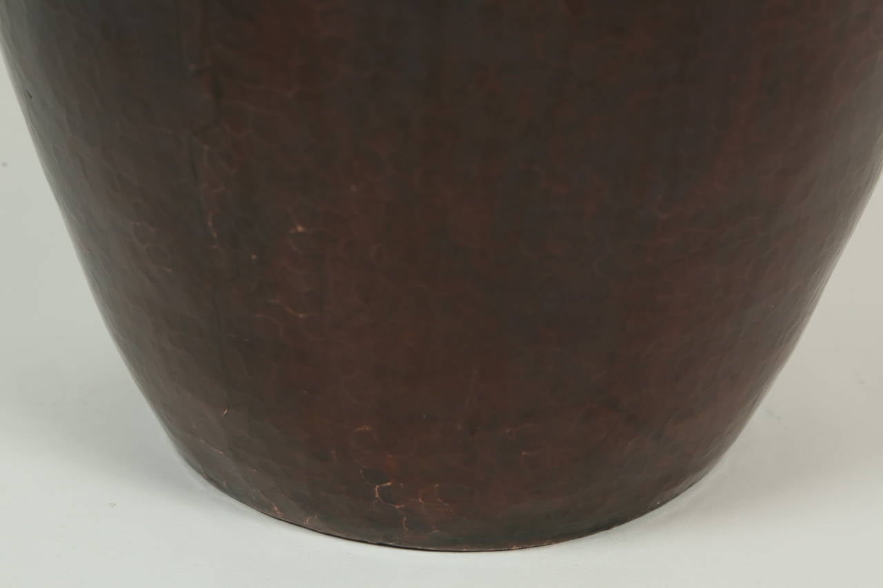 Large Hammered Copper Vase by Dirk Van Erp