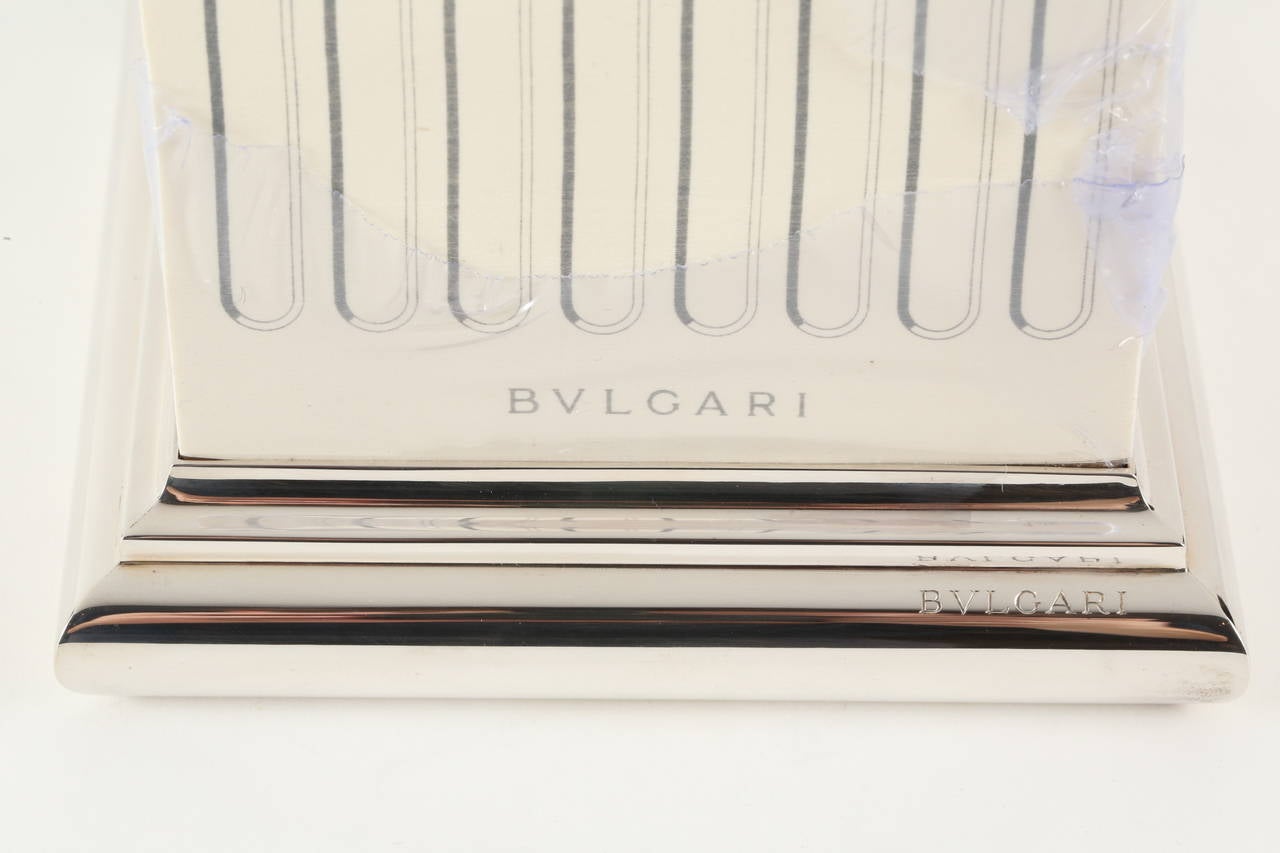 Paper Sterling Silver Notepad Holder by Bulgari