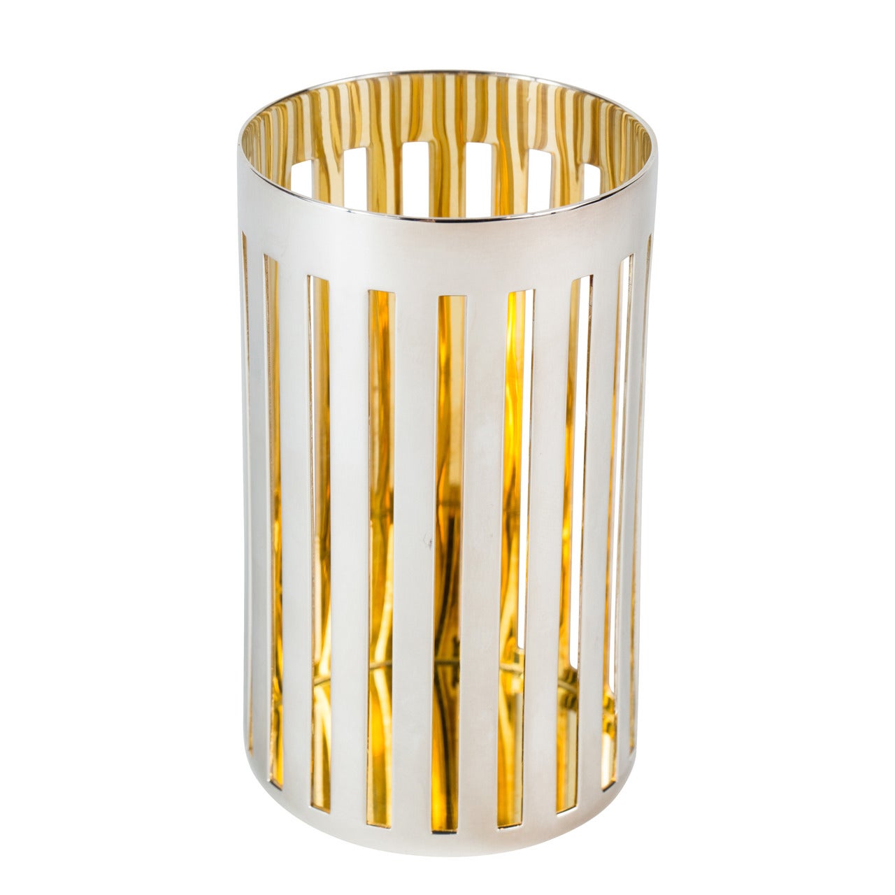 Sterling Silver and Vermeil Pencil Cup by Bulgari