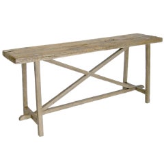 Elm Wood Console Table