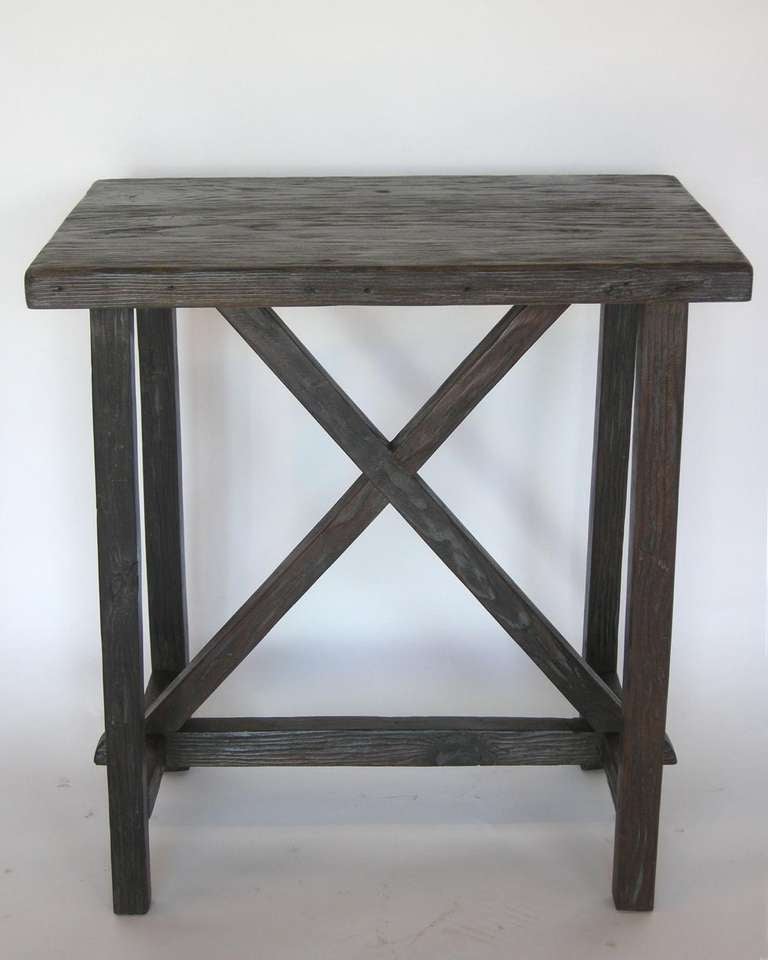 Rustic X Side Table by Dos Gallos Studio