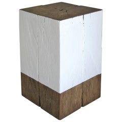 Reclaimed Wood Side Table