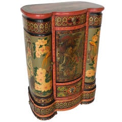 Petite Painted Chinese Cabinet