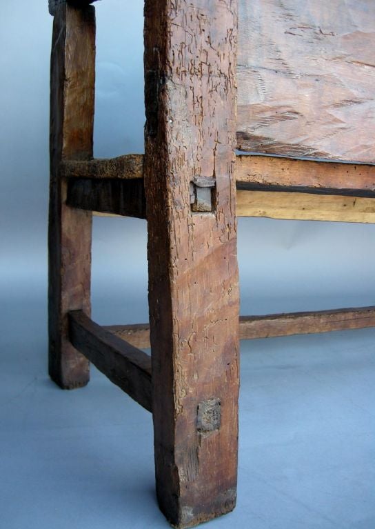 19th Century Rustic Bench 2