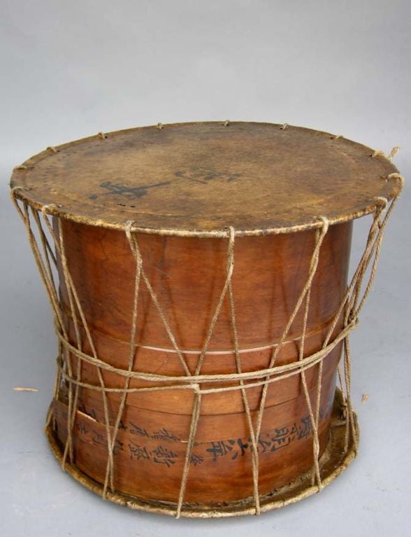 Antique Japanese Drum at 1stDibs