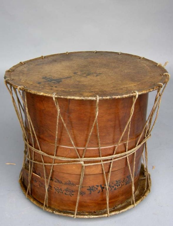 20th Century Antique Japanese Drum