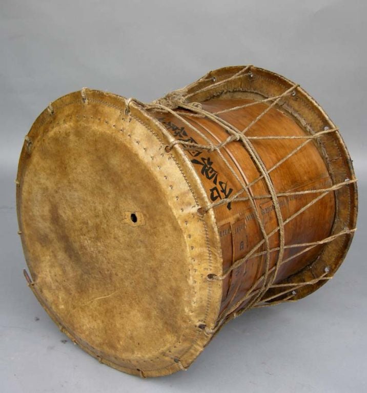 Wood Antique Japanese Drum