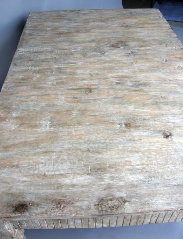 Oak White Washed Coffee Table