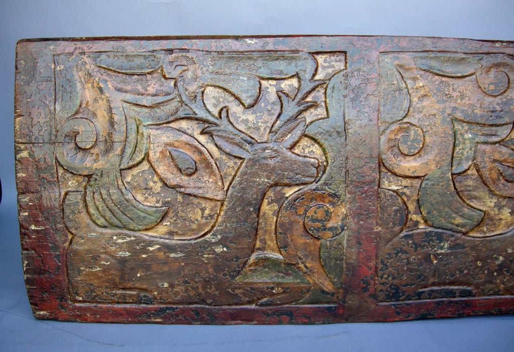 Carved Deer Panel