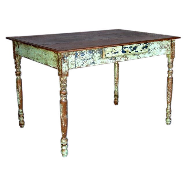 Antique Painted Table at 1stDibs