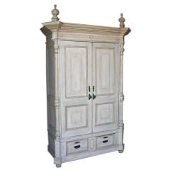 Antique Painted 19th Century Armoire