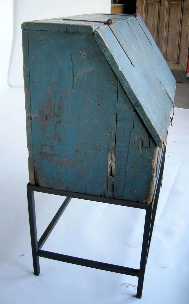 Forged Primitive Painted Tool Chest