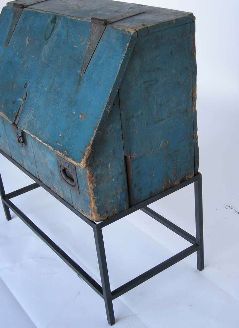 20th Century Primitive Painted Tool Chest
