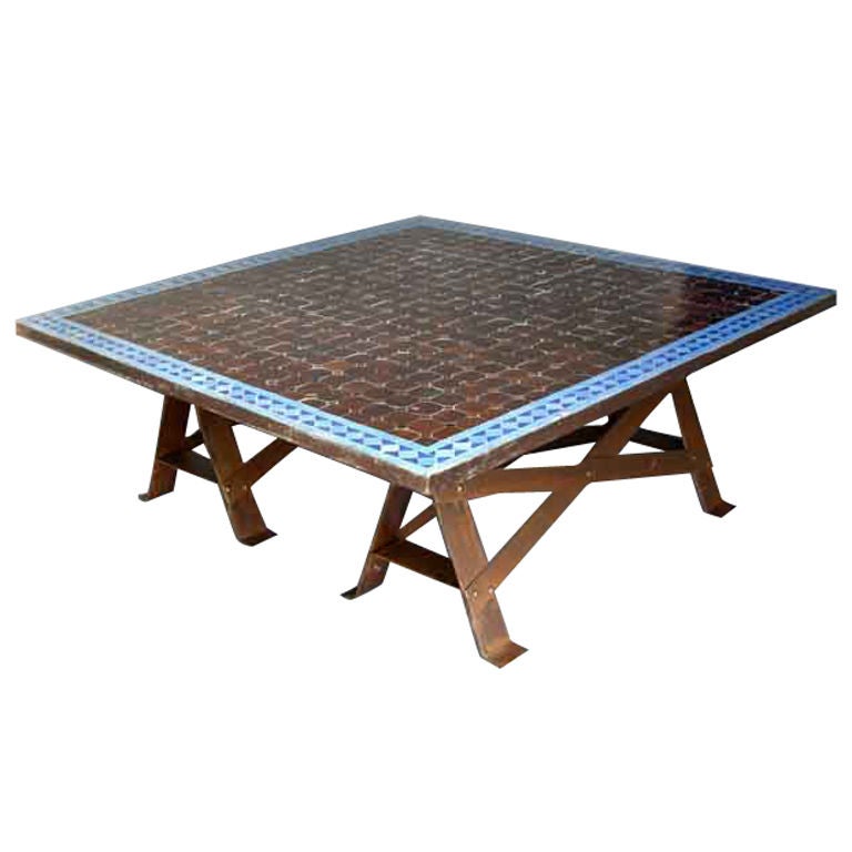 Moroccan Tile Top Coffee table