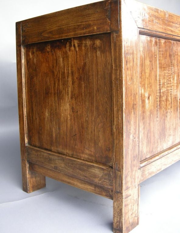 Console, buffet o mobile rustico su misura in noce di ispirazione giapponese di Dos Gallos In condizioni ottime in vendita a Los Angeles, CA