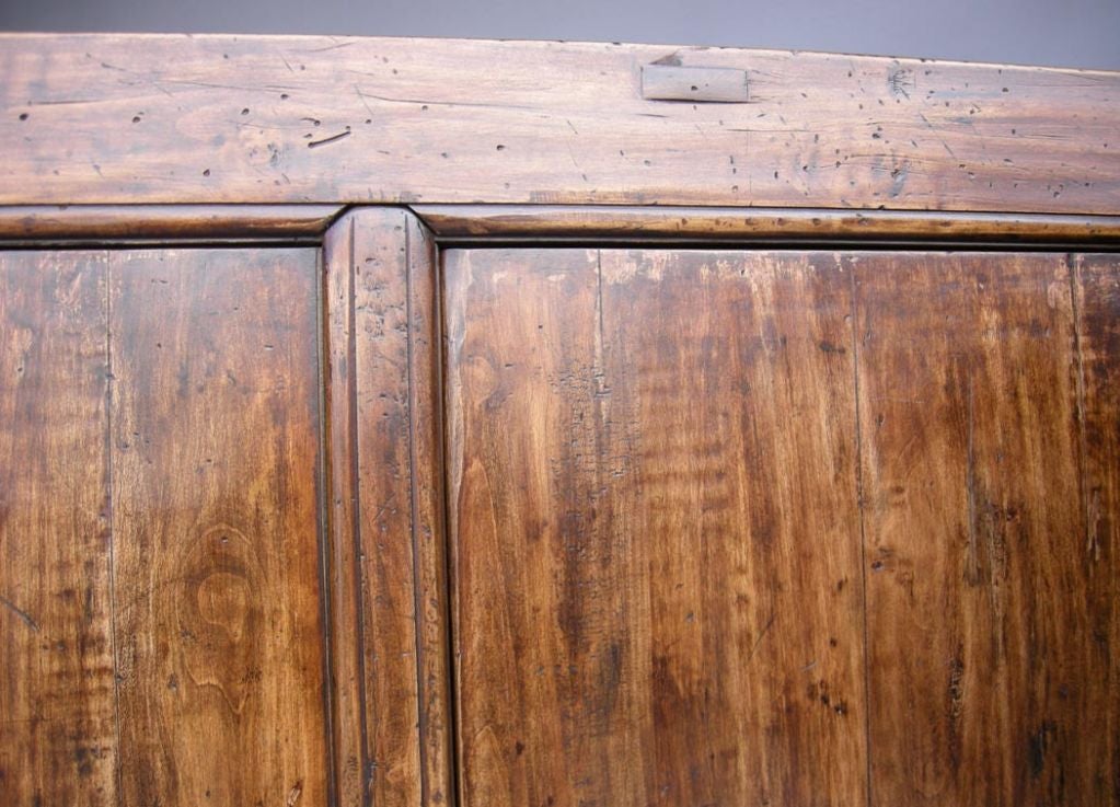 XXI secolo e contemporaneo Console, buffet o mobile rustico su misura in noce di ispirazione giapponese di Dos Gallos in vendita