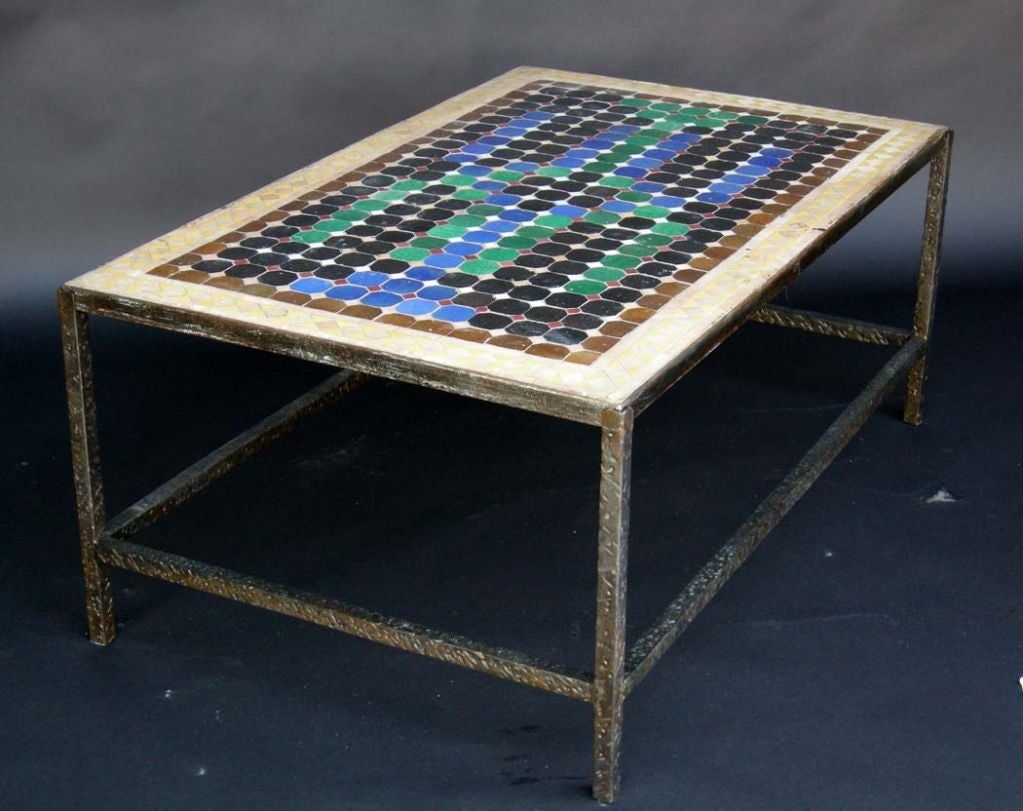 Moroccan Tile Top Table