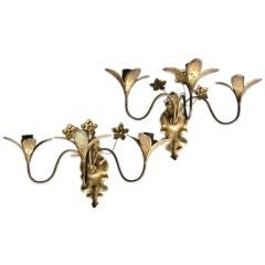 19th Century Gilded Sconces