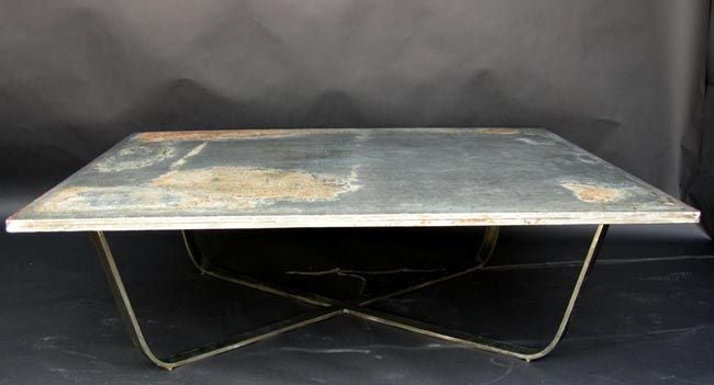 Industrial Zinc Top Coffee Table
