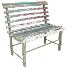 Antique Painted Bench