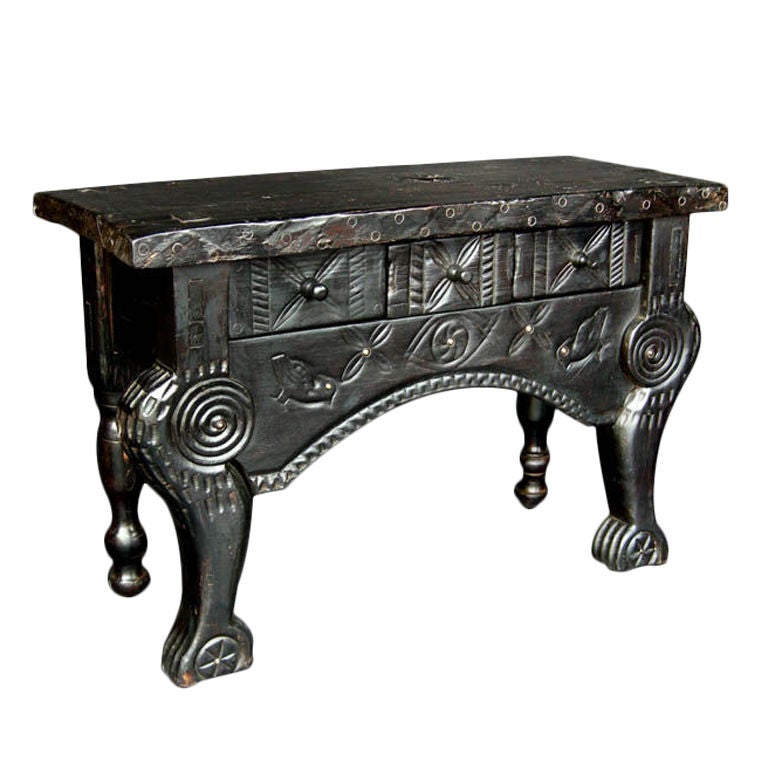 Antique Guatemalan Nahuala Table(1 of 2)