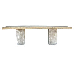 Stone and Wood Console