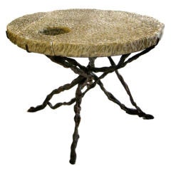 Antique Mill Stone Table