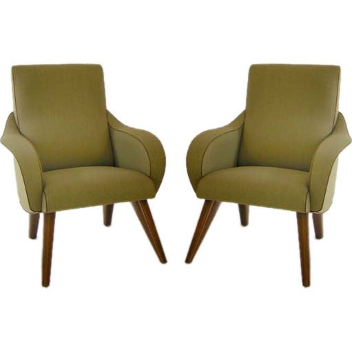 Pair of Midcentury Style Modernist Chairs