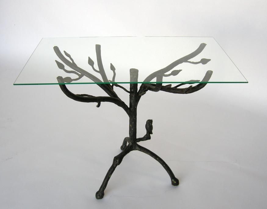 Cast Iron Branch Side Table In Good Condition In Los Angeles, CA