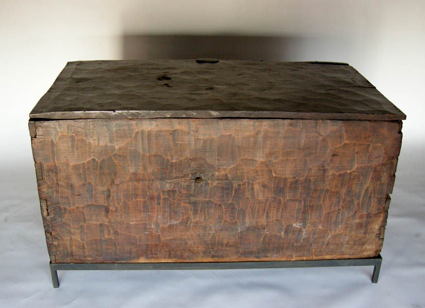 19th Century Carved Grain Chest 5