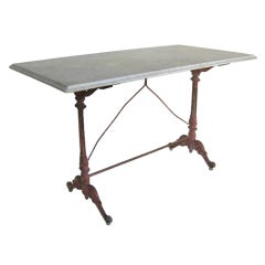 Marble and Iron Bistro table