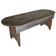 Antique Weathered Pine Bench/Low Table