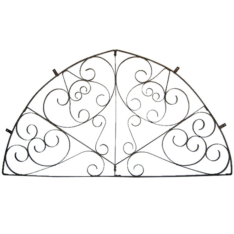 Large Scale  Decorative Iron Architectural Arch