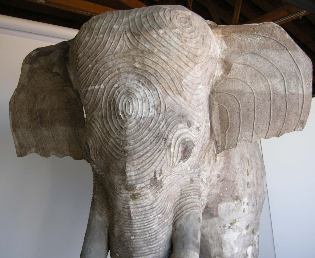 large paper mache elephant