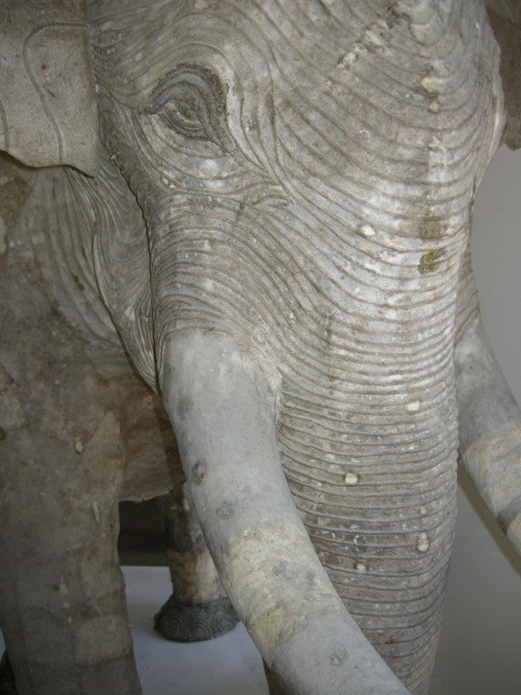 Folk Art Life Size Papier Mache Elephant
