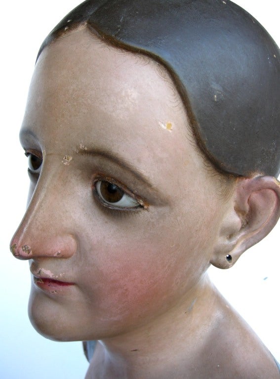Large Antique Virgin Santo 5