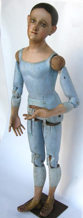 Guatemalan Large Antique Virgin Santo