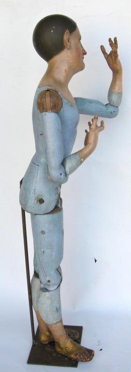 19th Century Large Antique Virgin Santo