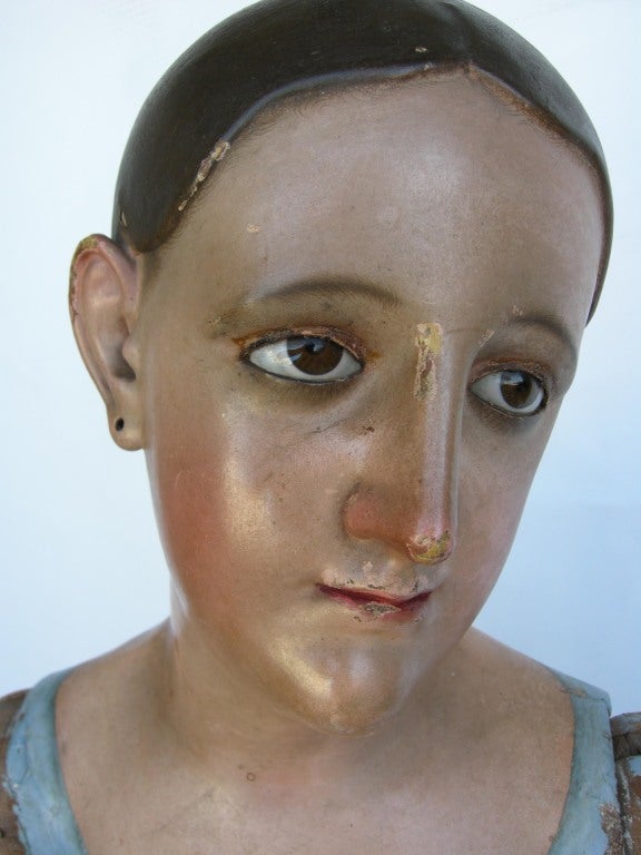 Large Antique Virgin Santo 1