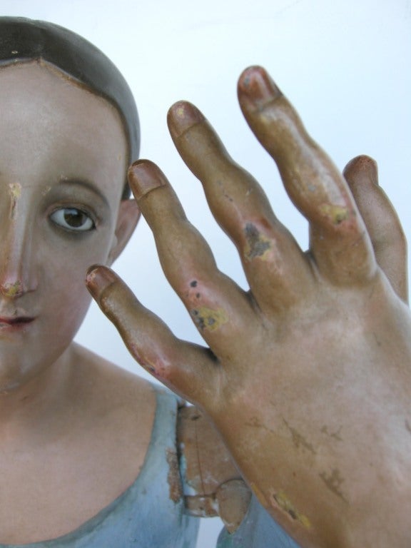 Large Antique Virgin Santo 2