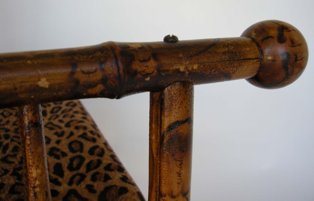 Antique 19th Century Victorian Bamboo Photographer's Chair 2
