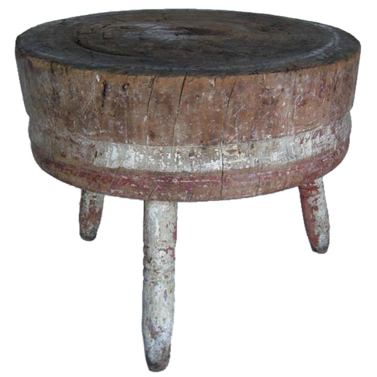 Antique Butcher Block Table