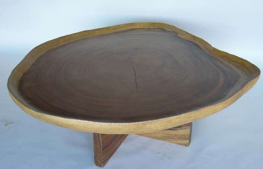 Free Form Wood Coffee Table
